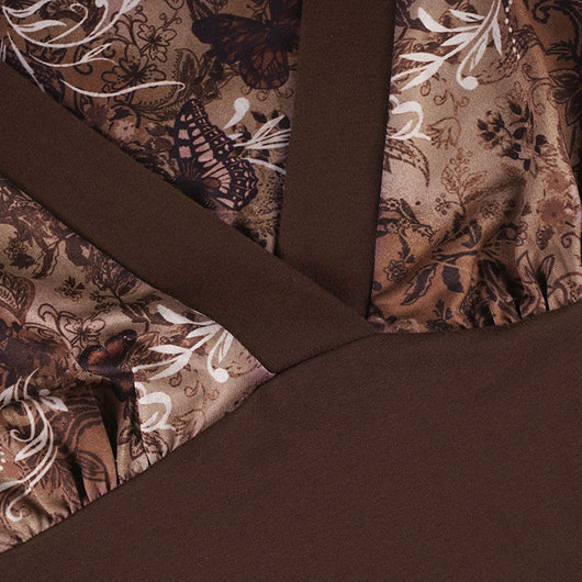 Blusa Retro Estilo Americano con Estampado Floral y Cintura Ajustada - Image 7