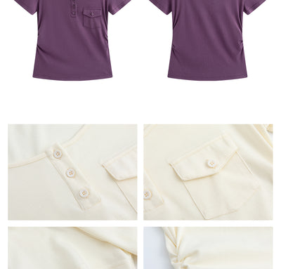 Blusa Corta Ajustada y Cómoda de Manga Corta - Image 11