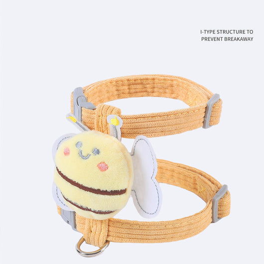Arnés de Gato Ajustable Antiescapes con Diseño Cuadros Abeja - Juego Completo con Correa para Gatos Pequeños y Grandes - Image 4