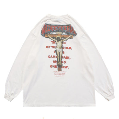 Camiseta Retro Lavado Vintage Manga Larga Unisex - Image 13