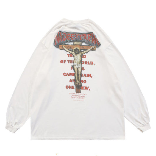 Camiseta Retro Lavado Vintage Manga Larga Unisex - Image 13