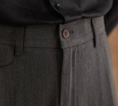Pantalón Recto Cintura Alta Estilo Italiano - Image 11