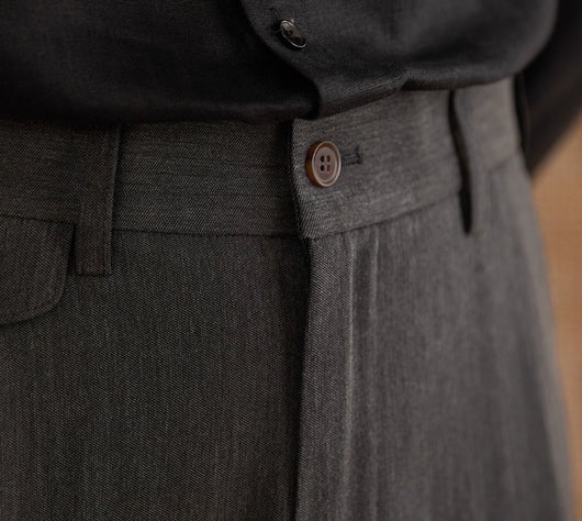 Pantalón Recto Cintura Alta Estilo Italiano - Image 11
