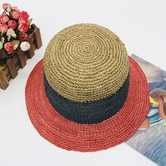 Sombrero de Rafia Tejido a Mano Plegable para Mujer - Image 16