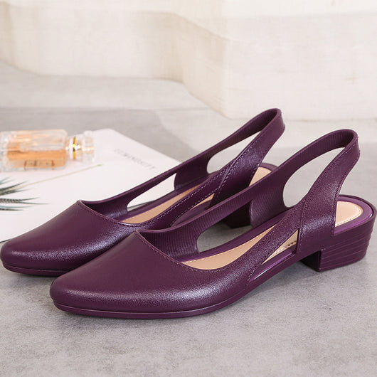 Zapato Casual de Tacón Cuña Medio con Punta Única - Image 10