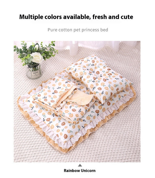 Cama Acolchada Tres Piezas para Gatos y Perros - Colchoneta de Algodón Premium - Image 22