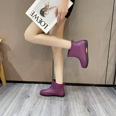 Botas Impermeables Cortas para Mujer - Estilo Moderno y Funcional - Image 13