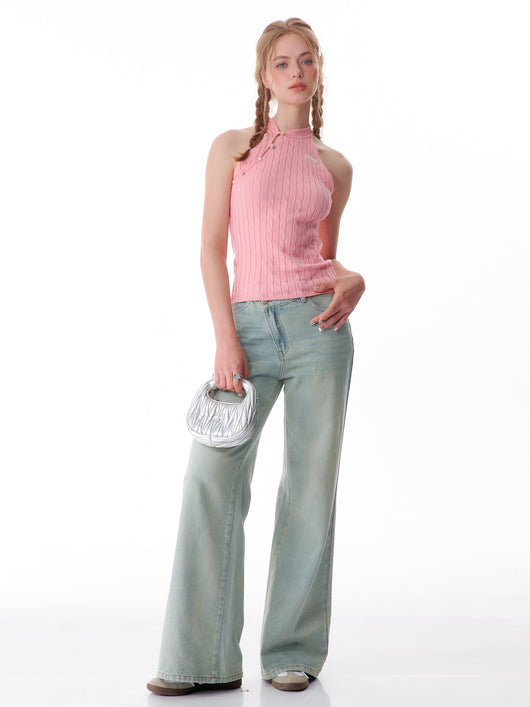 Chaleco Tejido sin Mangas con Escote Halter - Image 7