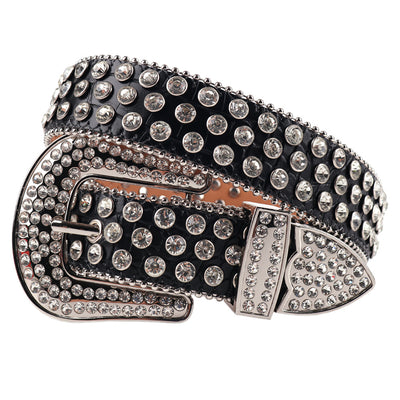 Cinturón de Moda con Remaches y Cristales Brillantes - Image 3