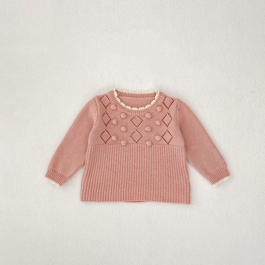 Conjunto de Suéter y Shorts para Bebé Niña 0-3 Años - Diseño Artesanal con Detalles Festoneados - Image 17