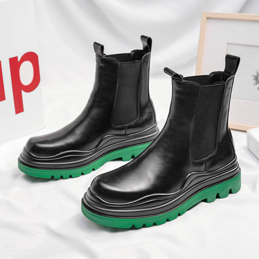 Botas Martin Retro Británicas para Hombre - Estilo Clásico Mid-tube - Image 3