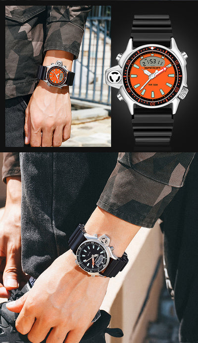 Reloj Deportivo Multifuncional Resistente al Agua con Esfera Grande - Image 22