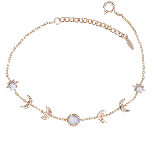 Pulsera de Plata 925 Piedra Luna - Diseño Xingyue Temperamental - Image 3