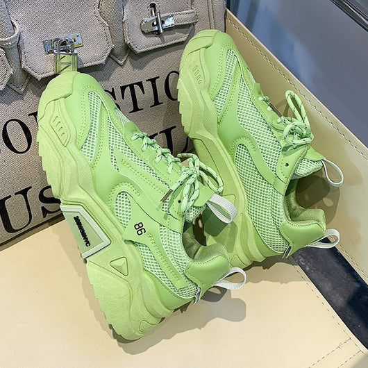 Tenis de Moda con Plataforma Gruesa y Colores Pastel para Mujer - Image 13
