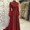 Vestido de Noche Largo Elegante con Cuello Mao