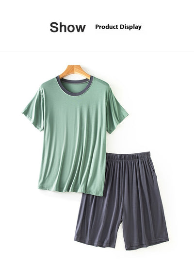 Traje Casual de Verano Modal para Hombre - Cuello Redondo Manga Corta - Image 17