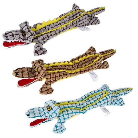 Juguetes para Perros Resistentes con Sonido - Diseños de Animales en Corduroy