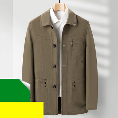 Camisa Casual de Solapa para Hombre Adulto - Primavera y Otoño - Image 5