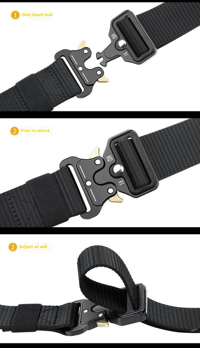 Cinturón Táctico de Lona Gruesa para Hombre - Image 16