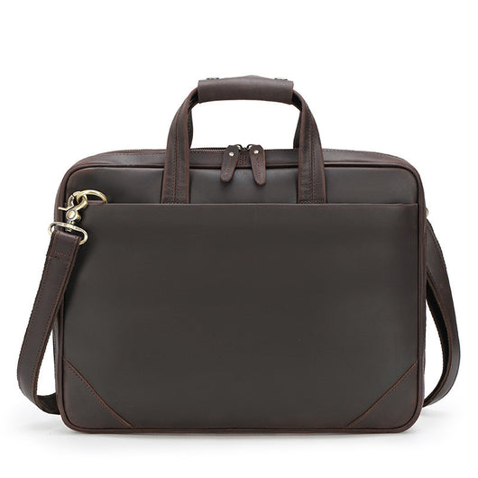Maletín Ejecutivo de Cuero Crazy Horse Retro Ultradelgado para Hombre - Image 6