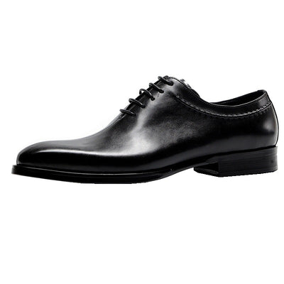 Zapatos Formales de Cuero para Hombre Estilo Coreano - Punta Afilada y Cordones - Image 3