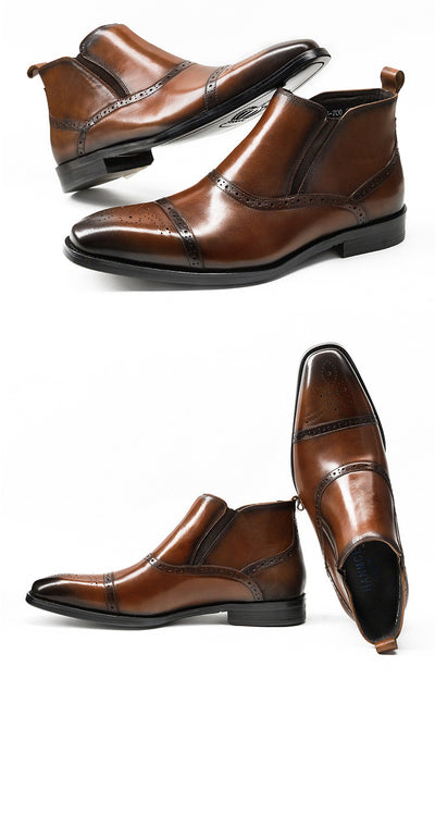Botas Martin de Cuero para Hombre - Calzado Alto Otoño Invierno - Image 4