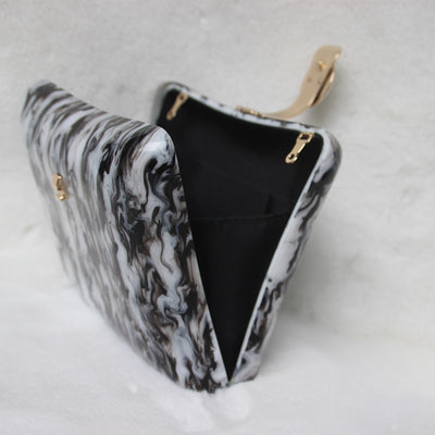 Bolso Cuadrado Retro Negro - Image 9