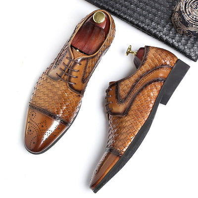Zapatos de Cuero Puntiagudos Británicos para Hombre - Estilo Ejecutivo - Image 13