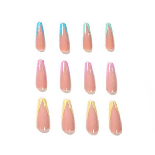 Uñas Postizas Largas de Ballet con Parches Intercambiables - Image 2