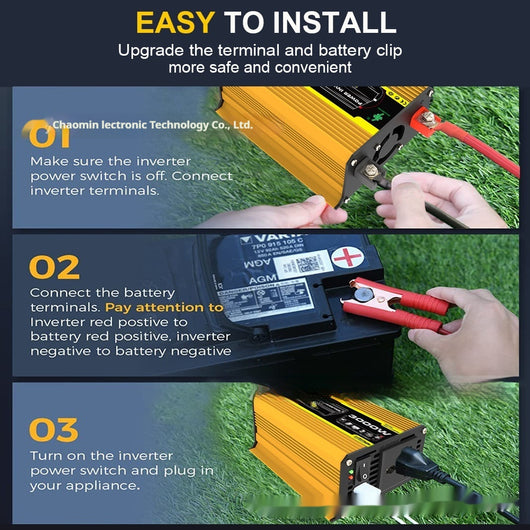Inversor 3000W 12V a 220V - Convertidor Solar de Alta Frecuencia para Vehículos y Sistemas Aislados - Image 11