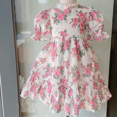 Vestido Infantil de Encaje Floral Estilo Dulce - Image 15