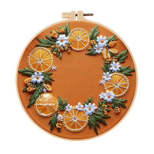 Kit de Bordado Europeo con Motivos de Frutas Tropicales - Image 19