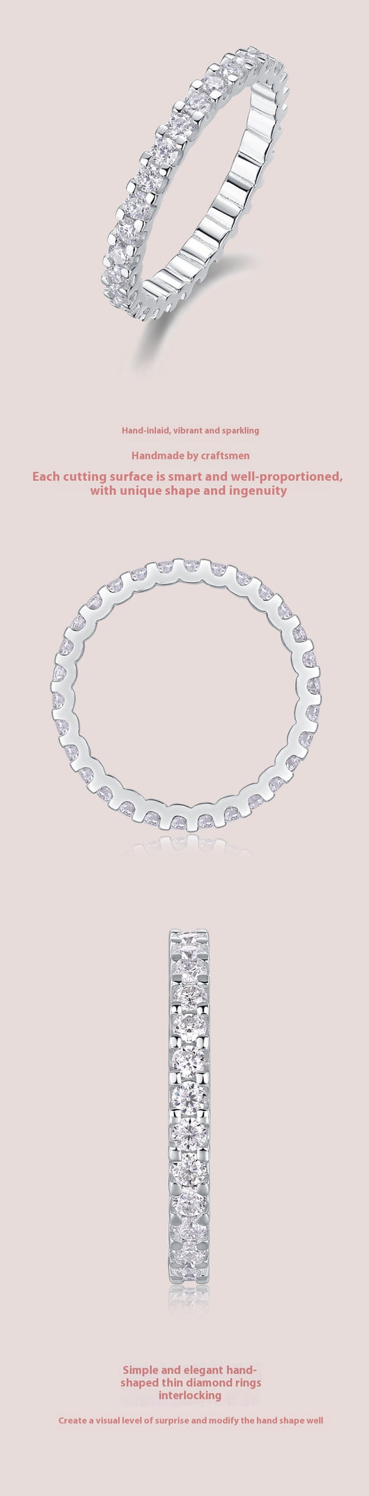 Anillo de Moissanita Plata 925 para Mujer - Image 10