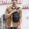 Bolsa Pecho Cuero Genuino para Hombre - Estilo Casual