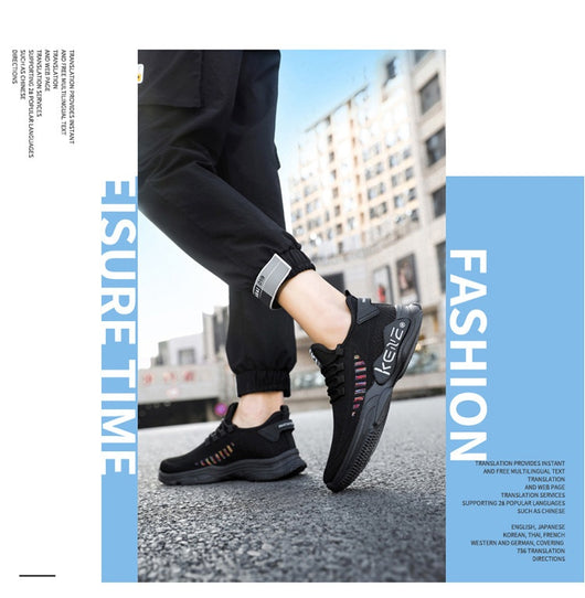 Zapatos Deportivos Casuales Transpirables para Hombre Talla Grande - Image 11