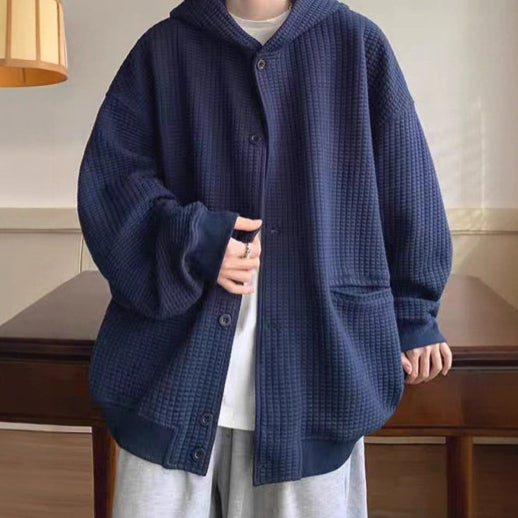 Cardigan de Pana Texturizada para Hombre - Otoño/Invierno