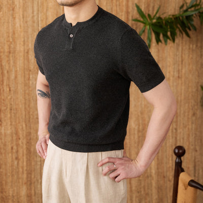 Camiseta Básica de Algodón para Hombre - Manga Corta Casual - Image 9