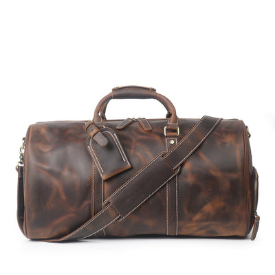 Bolsa de Viaje Cuero Vintage Crazy Horse - Equipaje Deportivo Versátil - Image 2