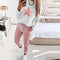 Traje Casual para Mujer con Estampado de Estrellas - Estilo Europeo y Americano