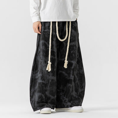 Pantalones de Buzo Talla Grande Tie-Dye Estilo Japonés-Hong Kong - Image 3