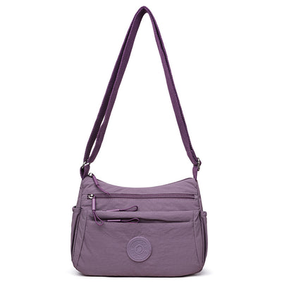 Bolsa Mensajera Casual Ligera Multicompartimento Diseño Simple - Image 10