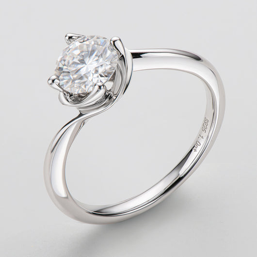 Anillo de Moissanita de 1 Quilate Fashion Bud - Image 2