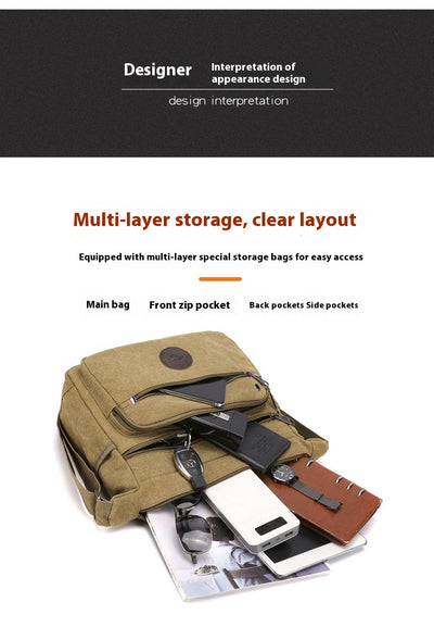 Bolsa Mensajero de Lona para Hombre - Image 13