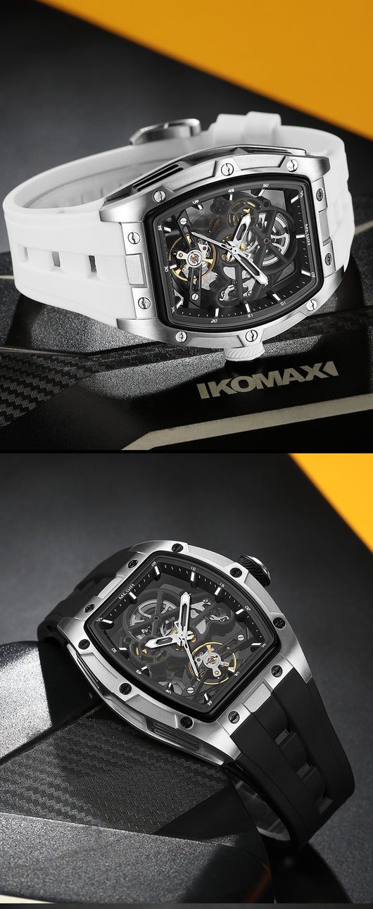 Reloj Mecánico Automático Hueco de Acero Inoxidable para Hombre - Image 14