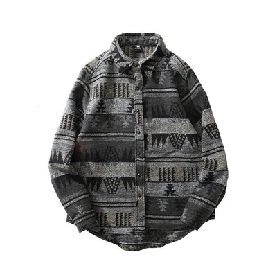 Camisa Retro Étnica de Manga Larga para Otoño e Invierno - Image 8