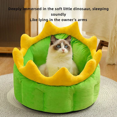 Cama Térmica Dinosaurio para Mascotas - Cálida y Acogedora para Perros Pequeños, Medianos y Grandes - Image 3