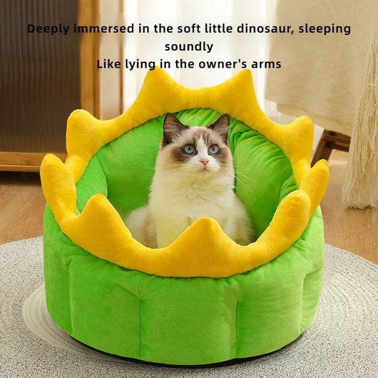 Cama Térmica Dinosaurio para Mascotas - Cálida y Acogedora para Perros Pequeños, Medianos y Grandes - Image 3