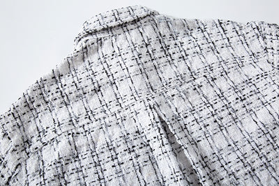 Camisa Suéter Cuadros Plateado Hombre Corte Holgado Manga Larga - Image 21