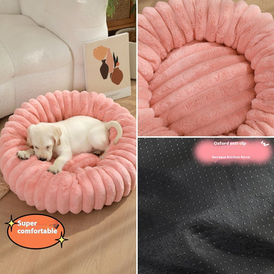 Cama Térmica Redonda de Felpa para Gatos y Perros - Nido Acogedor Invierno - Image 40