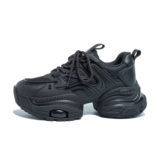 Zapatos de Cuero y Malla para Mujer con Suela Gruesa - Image 2